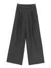 Thelaurent Pleated Trousers In Black