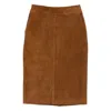 Thelaurent Leather Skirts In Brown