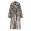 Thelaurent Faux Fur Coat In Gray