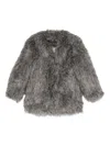 Thelaurent Faux Fur Jacket In Gray