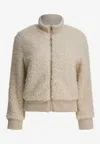 Thelaurent Zip-up Bomber Jacket In Neutral