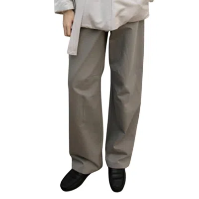 Theloom Denim Trouser In Grey In Gold