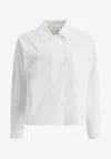 Theloom Classic Cotton Shirt With Relaxed Fit In White