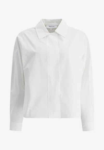 Theloom Logo-embroidered Buttoned Shirt In White