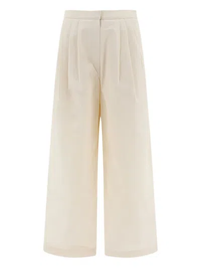 THELOOM PLEATED COTTON TROUSERS