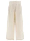 Theloom Pleated Wide-leg Pants In Neutral
