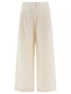 Theloom Pleated Wide-leg Pants In Neutral