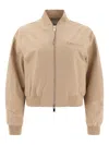 Theloom Zip-front Bomber Jacket In Brown
