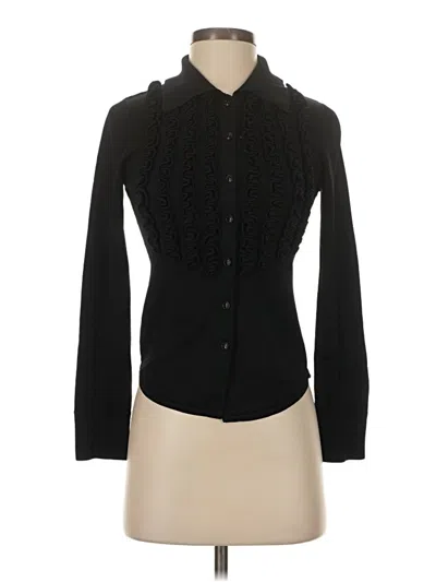 Pre-owned Theme Cardigan Sweater In Black