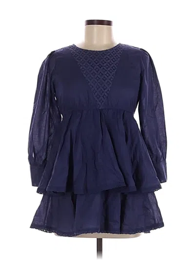 Pre-owned Theme Casual Dress In Blue