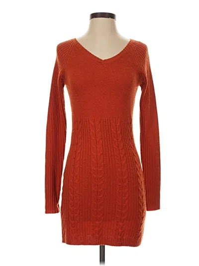 Pre-owned Theme Casual Dress In Orange