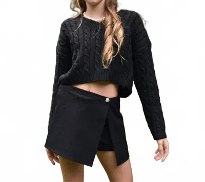 Theme Kids' Girl's Dani Skort With Heart In Black