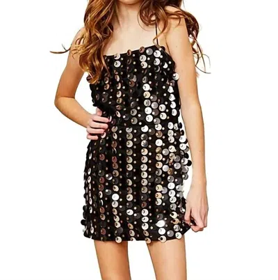 Theme Kids'  Davie Disco Sequin Dress In Black