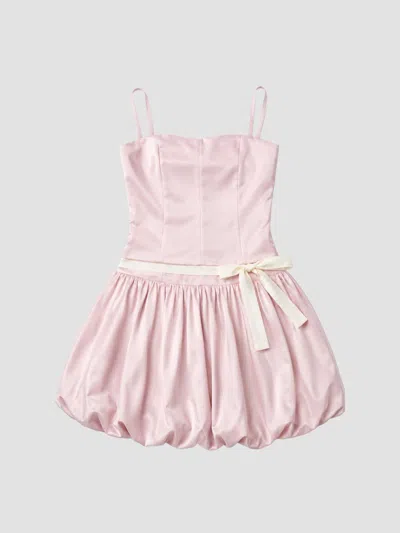 Theme Girl's Girl's Bailey Taffeta Bubble Dress In Mauve