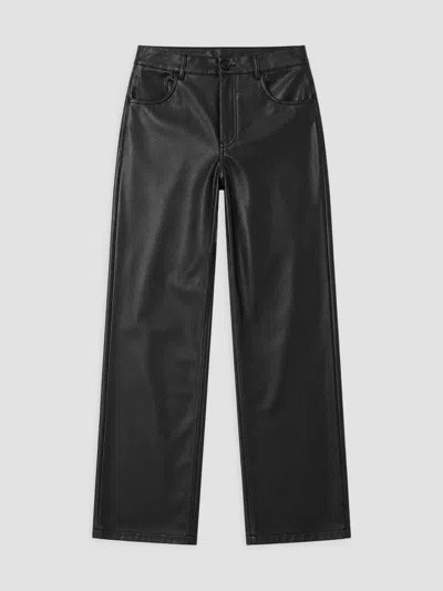Theme Girl's Girl's Joie Faux Leather Straight-leg Pants In Black