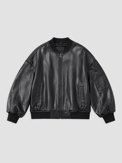 Theme Girl's Girl's Valley Bomber Jacket In Black