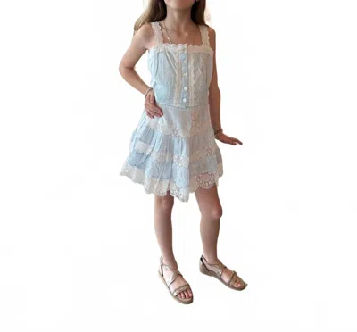 Theme Kids' Girl's Luna Heart Mini Skirt In Pastel Blue In Multi