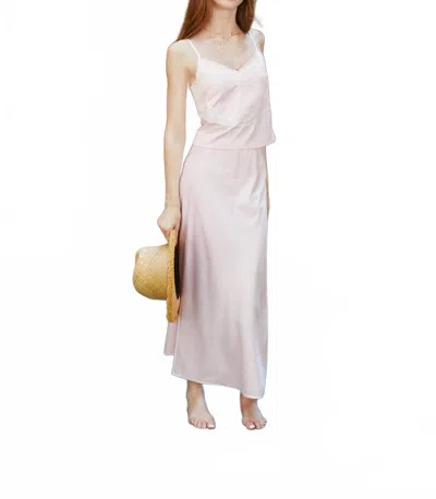 Theme Kids' Girls Joey Satin Maxi Skirt In Dusty Rose In Pink