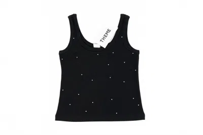 Theme Kids' Girls Stella Studded Tank In Black