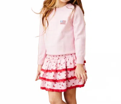 Theme Kids' Tiegen Sweater In Pink