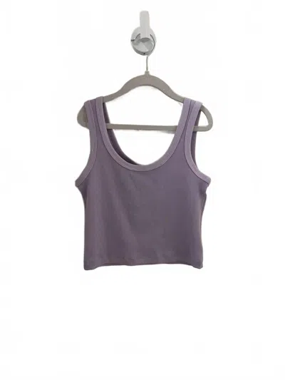 Theme Women's Harlow Heart Cut Out Tank Top In Pastel Lavender In Purple