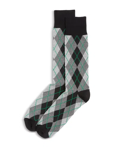 The Men's Store At Bloomingdale's Argyle Crew Socks - Exclusive In Black