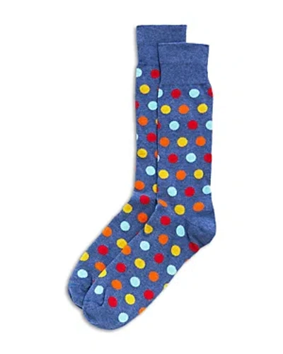 The Men's Store At Bloomingdale's Bloom Dot Crew Socks - 100% Exclusive In Blue