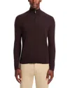 The Men's Store At Bloomingdale's Cashmere Half-zip Sweater - Exclusive In Black Coffee