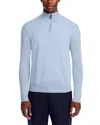 The Men's Store At Bloomingdale's Cashmere Half-zip Sweater - Exclusive In Light Blue