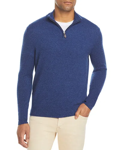 The Men's Store At Bloomingdale's Ocean Blue Cashmere Half-zip Sweater - Exclusive