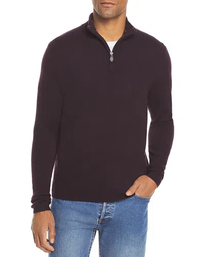 The Men's Store At Bloomingdale's Raisin Cashmere Half-zip Sweater - Exclusive