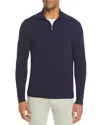 The Men's Store At Bloomingdale's Cashmere Half-zip Sweater - Exclusive In Navy Blue