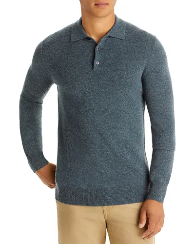 The Men's Store At Bloomingdale's Cashmere Three Button Polo Sweater In Seaglass