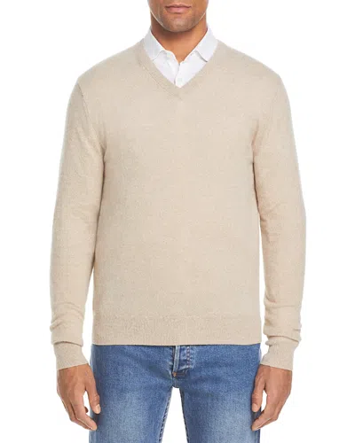 The Men's Store At Bloomingdale's Oatmeal Cashmere V-neck Sweater - Exclusive