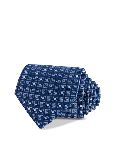 The Men's Store At Bloomingdale's Classic Geo Square Necktie - Exclusive In Navy/blue