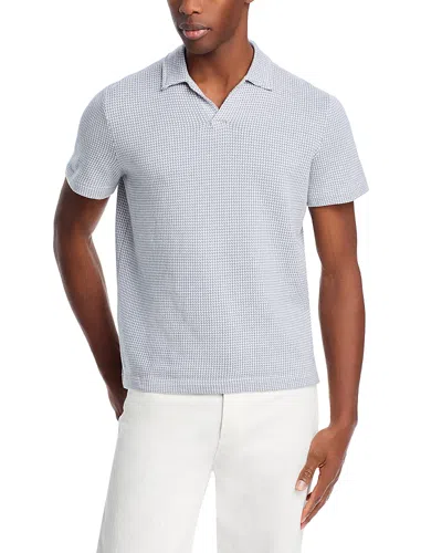 The Men's Store At Bloomingdale's Cotton Geometric Knit Polo Shirt - Exclusive In Eeyore/cannoli Cream