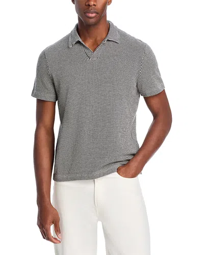 The Men's Store At Bloomingdale's Houndstooth Cotton Knit Polo Shirt - Exclusive In True Navy/sand