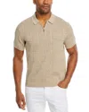 THE MEN'S STORE AT BLOOMINGDALE'S THE MEN'S STORE AT BLOOMINGDALE'S COTTON HALF ZIP POLO COLLAR SWEATER - EXCLUSIVE