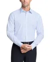 The Men's Store At Bloomingdale's Cotton Stretch Check Regular Fit Dress Shirt - Exclusive In Blue