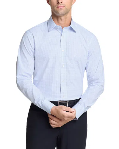 The Men's Store At Bloomingdale's Cotton Stretch Check Regular Fit Dress Shirt - Exclusive In Blue