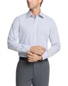 The Men's Store At Bloomingdale's Cotton Stretch Check Regular Fit Dress Shirt - Exclusive In Blue Grey