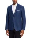 The Men's Store At Bloomingdale's Delave Linen Hopsack Regular Fit Unstructured Sport Coat - Exclusi In Navy