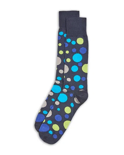 The Men's Store At Bloomingdale's Dot Crew Socks - Exclusive In Navy