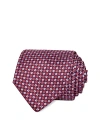 The Men's Store At Bloomingdale's Geometric Print Silk Classic Tie - 100% Exclusive In Red
