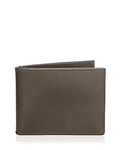 The Men's Store At Bloomingdale's Italian Saffiano Leather Bifold Wallet - 100% Exclusive In Brown