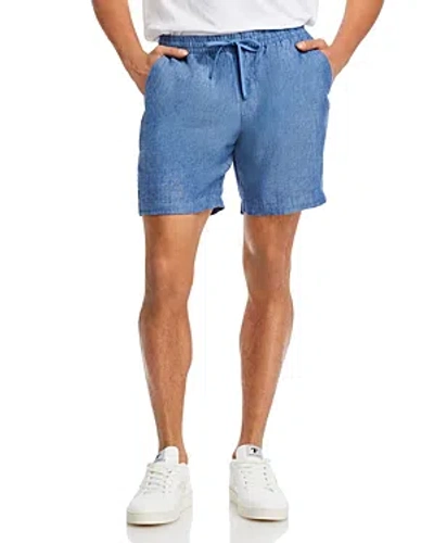 The Men's Store At Bloomingdale's Linen Regular Fit 8 Shorts - 100% Exclusive In Blue