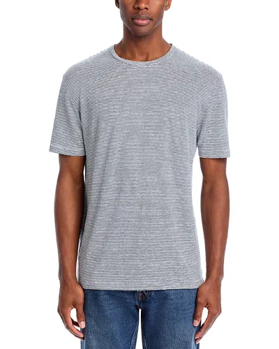 The Men's Store At Bloomingdale's Striped Linen Tee - Exclusive In Dark Slate