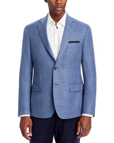 The Men's Store At Bloomingdale's Melange Basketweave Regular Fit Sport Coat - Exclusive In Light Blue