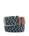 The Men's Store At Bloomingdale's Men's Happy Blue Stretch Webbing Belt - Exclusive In Mixed Blue