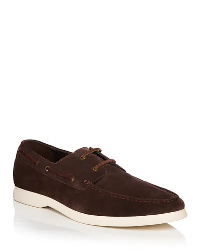 The Men's Store At Bloomingdale's Men's Lace Up Boat Shoes - Exclusive In Brown Suede